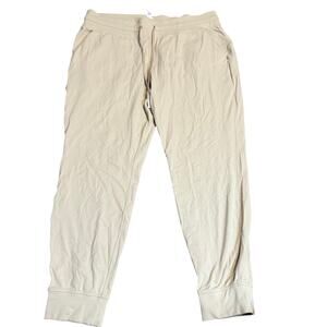 Lululemon High Rise Joggers Stretch Luxtreme Beige, Plus Size 16